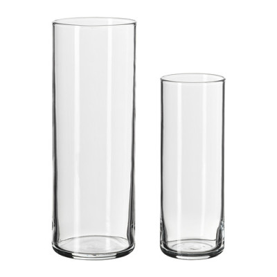 深圳IKEA宜家代购 西灵德 花瓶，2件套 透明玻璃