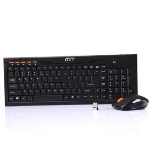 国宇G75 ST-920无线超薄键鼠套装 2.4G 10米键盘鼠标 多媒体