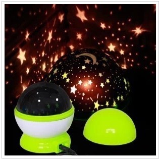 旋转式梦幻投影灯/梦幻夜光灯/星空灯+送USB电源线 创意夜灯玩具
