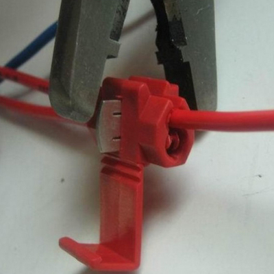 红色驳线卡接线端子汽车连接器免破线免剥线快速刀片夹无损线头