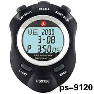 【正品】ps-9120追日电子秒表夜光120道记忆秒表 码表 卡西欧秒表