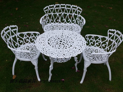 单人双人椅铸铝户外桌椅 花园家具 休闲 庭院 园林 星光户外1+2
