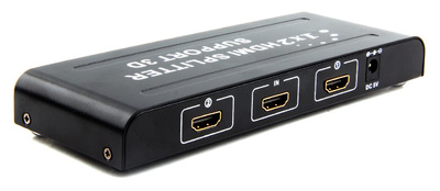 丰杰 HDMI分配器1进2出 HDMI分屏器高清 2口 HDMI一进两出 1.4版