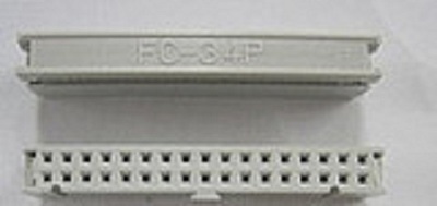 压线头 IDC牛角插头 2.54mm FC-32P 2*16芯 Y型 灰白色环保 优级