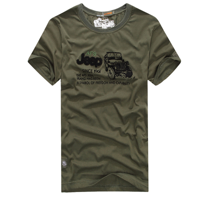 AFS JEEP/战地吉普  促销全场最低价短袖T恤男士2015春夏季新款