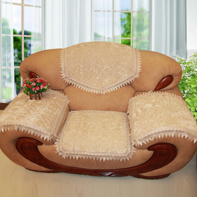 四季通用欧式毛绒防滑真皮沙发垫坐垫沙发巾简约现代沙发套定做