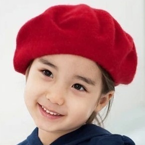 韩版爆款羊毛蓓蕾帽亲子毛呢帽女童小礼帽圆顶贝雷帽儿童帽子批发
