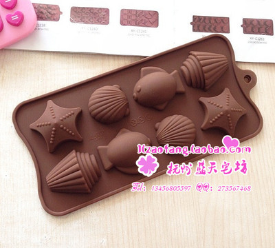 xj246 硅胶蛋糕模具 手工皂模具 饼干模具 巧克力模具 八孔组合模