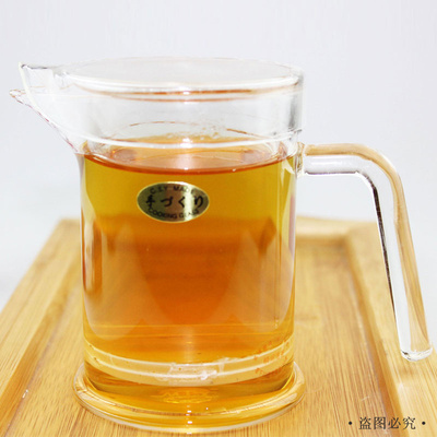 红茶茶具加厚耐热高温玻璃功夫茶具泡茶壶过滤冲茶器350ML泡茶杯