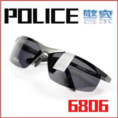 男士 偏光镜太阳镜 6806镁铝金 司机镜交通警察男女骑行眼镜