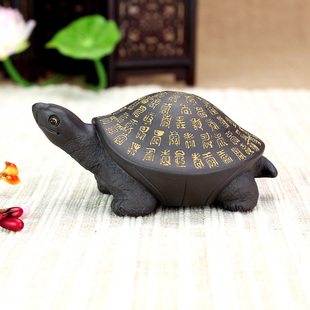 特价正品 紫砂茶宠 手工长寿龟摆件大号功夫 精品茶玩 雕塑陶瓷