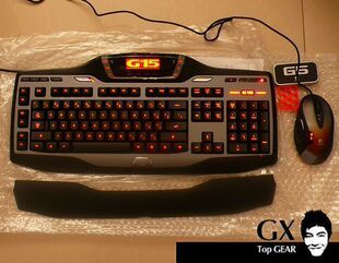 冠希外设  橙色背光 罗技 G15 新版 可编程顶级游戏键盘 wow最爱