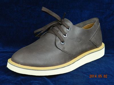 GMT八叶盛低帮男女士休闲鞋 20125暗棕色夏季磨砂牛皮鞋