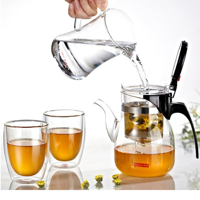 邦田L-01玻璃茶具功夫茶道杯玻璃杯681A+V2-200ML*2礼品套装茶具