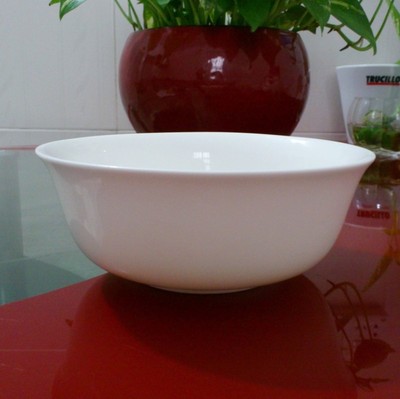 陶瓷骨瓷纯白色678寸面碗大饭碗汤碗排骨碗单个可微波碗 特价促销
