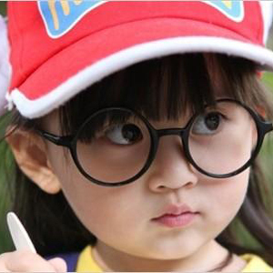 阿拉蕾圆形装饰框架潮宝宝超轻眼睛框可爱儿童眼镜框男女童无镜片