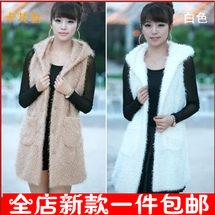 包邮 2016春装 韩版 女装 羊羔绒 毛毛 休闲时尚 马甲 背心 外套
