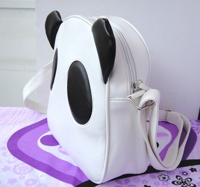 2014新款动物熊猫头可爱单肩斜跨女包特价甜美学院风包邮特价包包