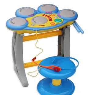 儿童玩具仿真电子架子鼓爵士鼓宝宝玩具音乐器婴儿玩具架子鼓