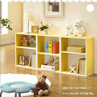 宜家风格米黄Y012韩式家具书柜书架书橱壁架-自由组合