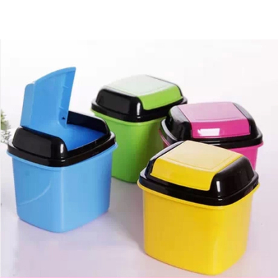 天天特价带盖塑料桌上桌面垃圾桶车载果皮桶小号杂物桶2.5L包邮