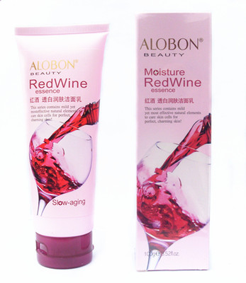 ALOBON/雅邦邦红酒透白润肤洁面乳100g 美白 滋润 洗面奶