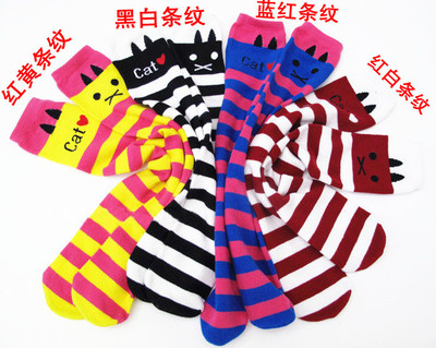 2015爆款韩国小猫中高长筒儿童袜套 宝宝堆堆袜过膝儿童袜子包邮