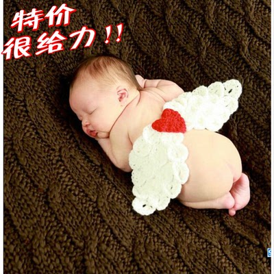 2015欧美满月百天周岁照男女宝宝儿童摄影服装道具婴儿服天使翅膀