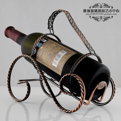 CYF正品 创意欧式红酒架 战车酒瓶架 时尚铁艺酒架 葡萄酒架摆件