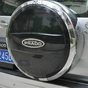 丰田霸道4000 2700 普拉多后备胎罩 轮胎罩（ABS电镀） FJ120