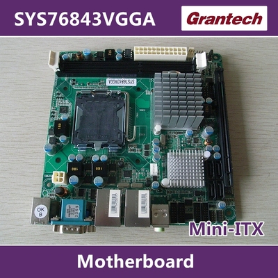 MINI-ITX主板#艾讯SYS76843VGGA双网卡775针多6串口G41槽位PCIE