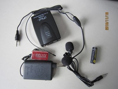 S-2006无线头戴耳麦领结咪麦克风接收器两用话接音箱音响促销包邮