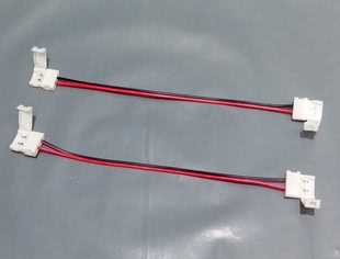 3528/5050/5630单色双头免焊连接线 LED灯带免焊连接线灯带扣子