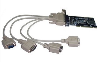 UT-704 PCI转 四口带线输出 PCI转四串口（RS-232）通讯卡