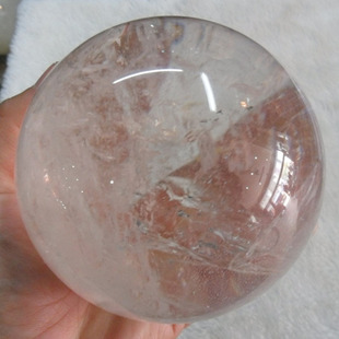 开光天然水晶水晶球摆件白水晶球风水摆件赠专业风水布局咨询