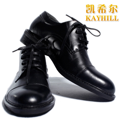 凯希尔高档男高职黑色舒适工作鞋 新款系带男皮鞋 工作鞋中必备品