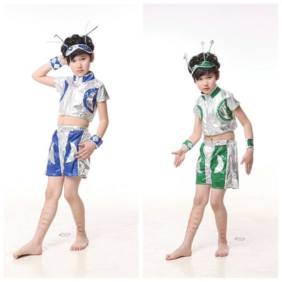 六一男童街舞爵士舞太空人儿童演出服表演现代舞蹈服幼儿舞蹈服装