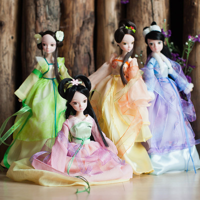 可儿娃娃四季仙子古装衣服芭比儿童洋娃娃玩具圣诞节礼物送女孩