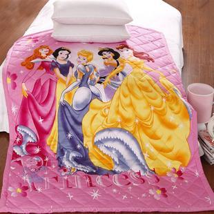 正版正品迪士尼迪斯尼儿童全棉夏凉被空调被粉色公主款一米五