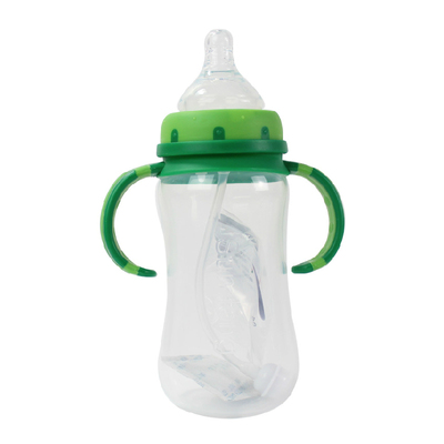 圣马龙 宽口径弧形PP自动带柄奶瓶300ML10162 婴儿奶瓶 新生儿