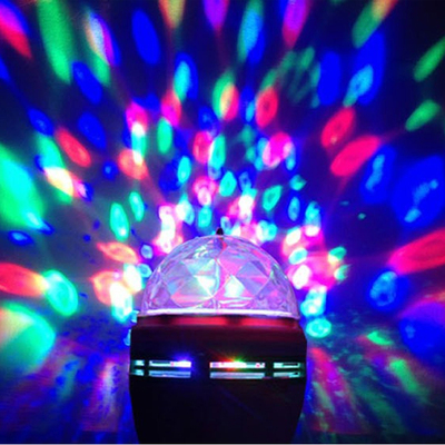 LED七彩灯家用舞台灯LED旋转彩灯泡水晶魔球酒吧灯KTV专用彩色光