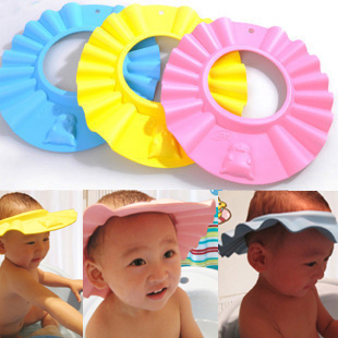 考比 婴儿 宝宝洗头帽 三色可选 加厚环保 儿童洗发帽 洗发帽