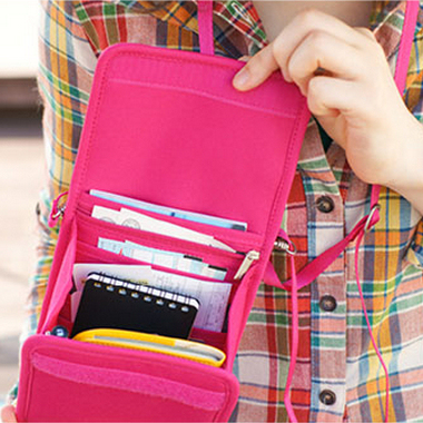 2016年新款包邮韩版旅行迷你多功能挎包 证件包卡包 零钱包