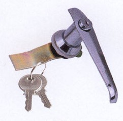 MS304-1开关柜门锁.锌铝合金长柄锁转舌锁。