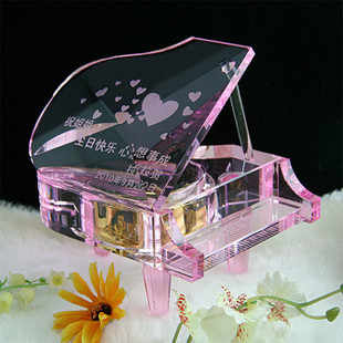 水晶钢琴八音盒音乐盒生日礼物女生母亲节创意礼物创意礼品纪念品