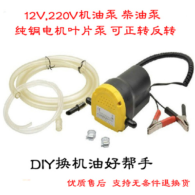 12v汽车抽油泵 220V柴油泵 机油泵 润滑油齿轮油泵自吸泵电动油泵