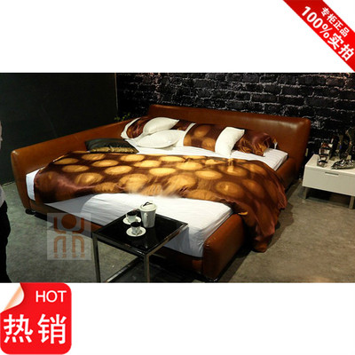 简约现代软包床/双人床/皮艺床 布艺床 婚床 1.8米软体床皮床