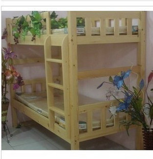王朝家具支架结构杉木松木床童床实木住宅家具 双层床 床实木家具