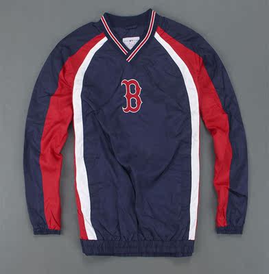 MLB 波士顿红袜（Boston Red Sox）球迷双层训练风衣 罩衣 棒球服