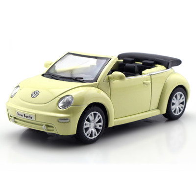 智冠 1:32 大众敞篷甲壳虫 合金汽车模型 儿童玩具 回力车